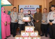 Jelang Hari Bhayangkara ke-79, Kapolres Lampung Timur Laksanakan Anjangsana dan Berikan Bansos kepada Purnawirawan dan Warakawuri