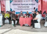 Gerakan Pangan Murah, Polres Lampung Timur Bantu Ringankan Beban Warga