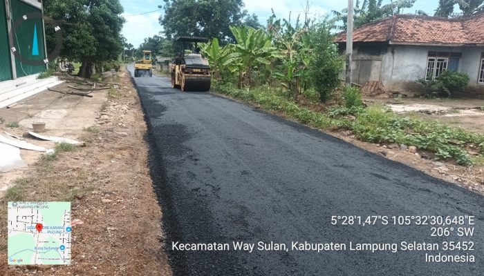 Dinas PUPR Lampung Selatan Tuntaskan Pembangunan Jalan Antar Desa, Warga Ucapkan Terima Kasih