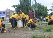 Polres Metro dan Pemkot Bersatu Bersih-bersih Lapangan Samber, Dukung Gerakan Indonesia ASRI
