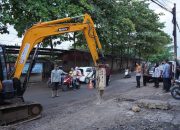 Pemkot Bandar Lampung Turunkan Alat Berat, Jalan HRM Mangubdiprojo dan Drainase Dibangun untuk Atasi Banjir
