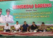 Lampung Timur Perkuat Kolaborasi, Bupati Gelar “Kongkow Bareng” Bersama Ormas