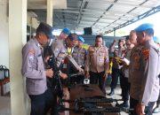 Polres Lampung Timur Laksanakan Pengecekan Senpi Dinas Personel Polres dan Polsek