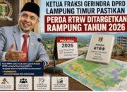 Ketua Fraksi Gerindra DPRD Lampung Timur Pastikan Perda RTRW Ditargetkan Rampung Tahun 2026