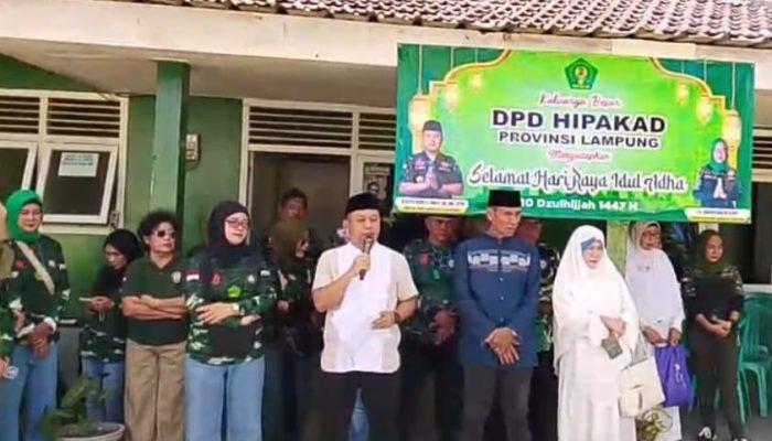 Sambut Idul Adha, HIPAKAD Lampung Salurkan Daging Qurban untuk Warga Pahoman